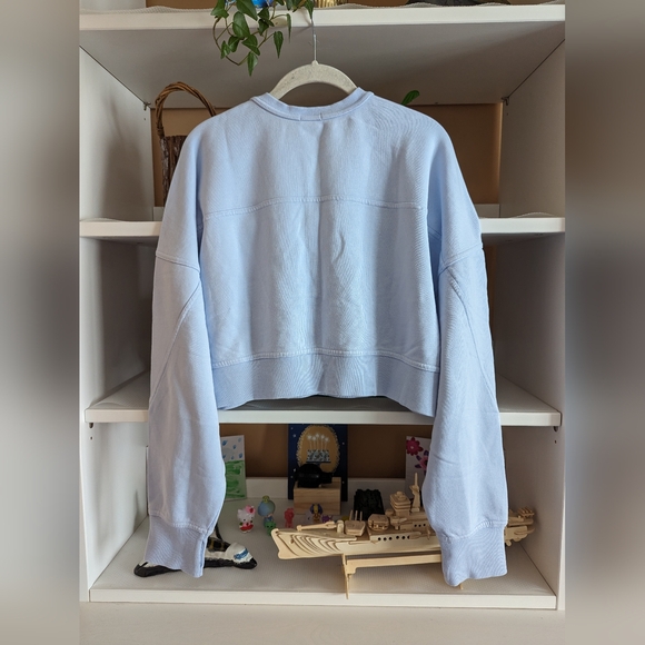 Offline By Aerie Throwback Snap Fleece Crewneck Sweatshirt - Picture 2 of 4